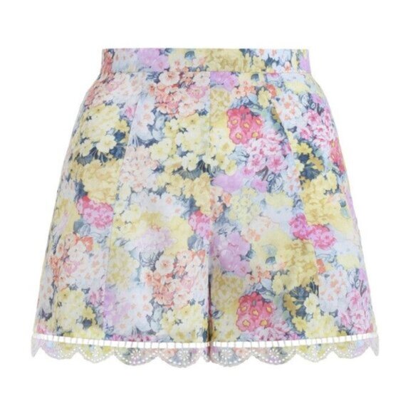 Zimmermann Valour Hydrangea Flare Shorts Size 1 Small b89E - Picture 3 of 11